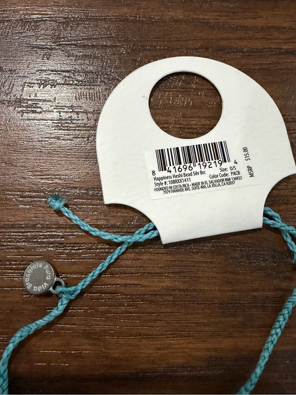 Pura Vida Women's Blue & Beaded Adjustable Bracelet - Picture 4 of 6